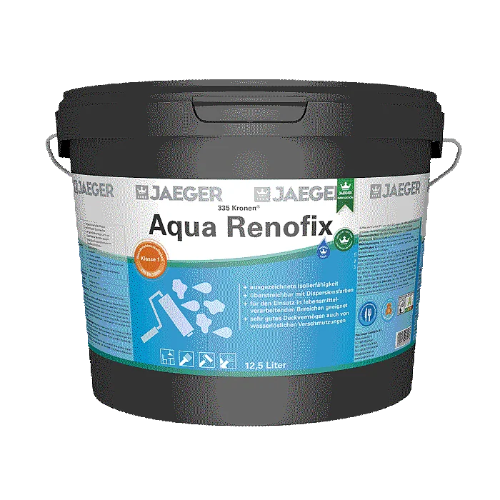 Gebindebild von Aqua Renofix, einer wasserverdünnbaren Absperrfarbe