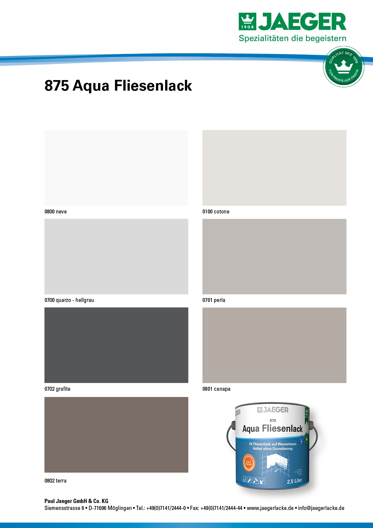 Aqua Fliesenlack 