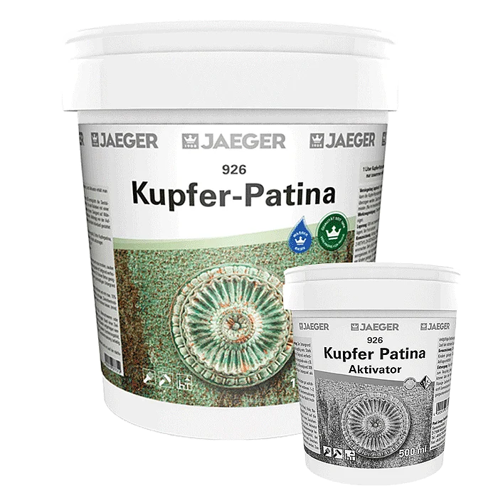 Kupferfarbe mit Grünspan-Effekt von Jaegerlacke