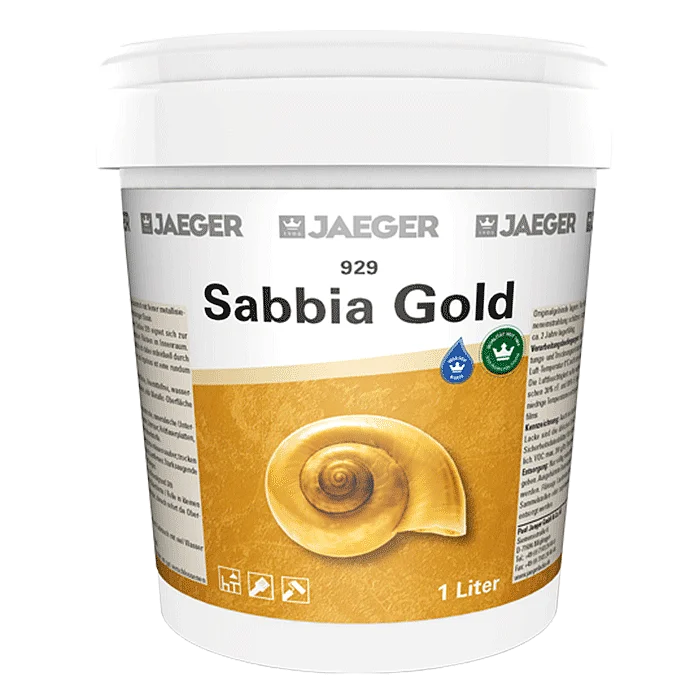 Dekorative Metallic-Effekt-Wandfarbe im ein Liter Gebinde