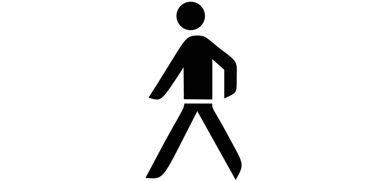 Markierschablone - Fußgänger