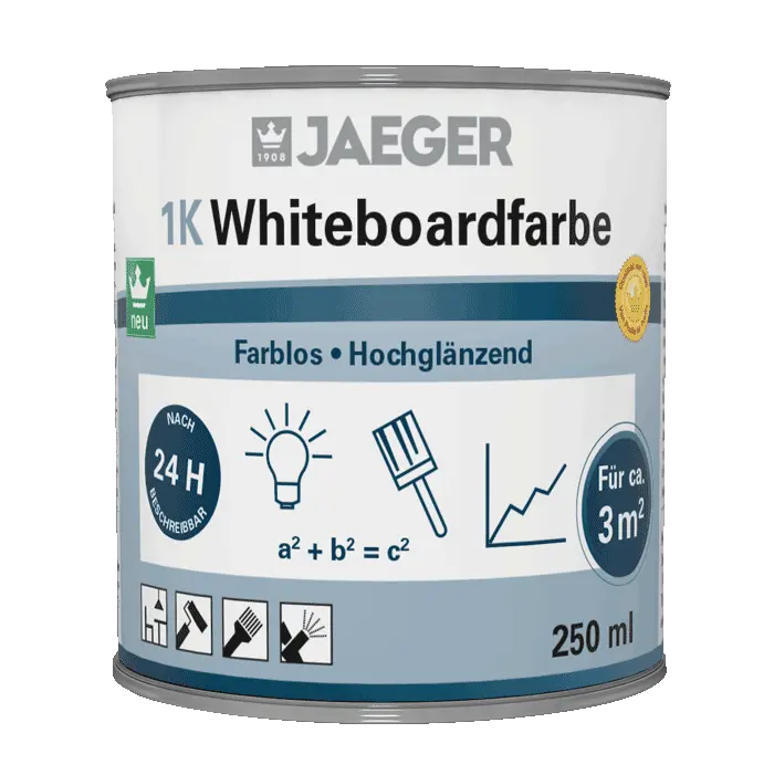 Einkomponentige Whiteboardfarbe