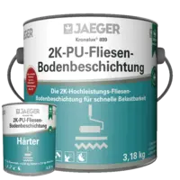 Zweikomponentige Fliesenbodenbeschichtung