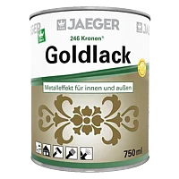 Goldlack für einen Metallic-Effekt
