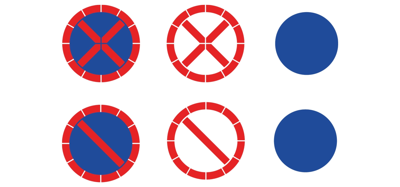 Markierschablone - Parkverbot